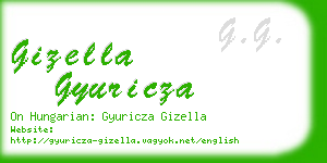 gizella gyuricza business card